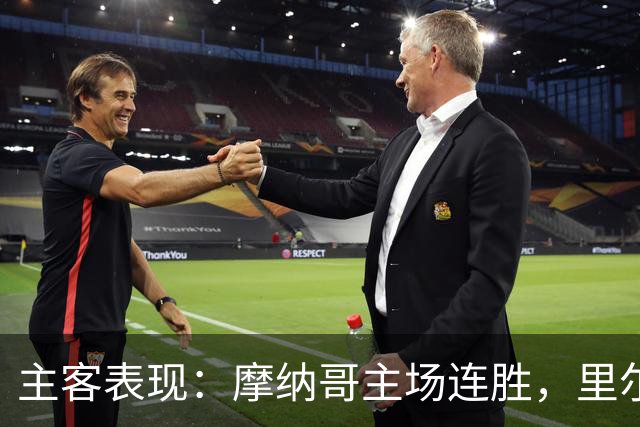 主客表现：摩纳哥主场连胜，里尔客场起伏